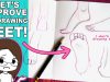 Let's Get Better at Drawing FEET! Learn with Me Sketchbook