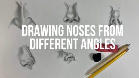 How to Draw Noses from Different Angles