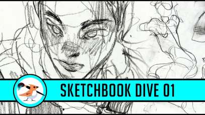 Sketchbook Dive – Episode 1 – Art Tour + Sketching