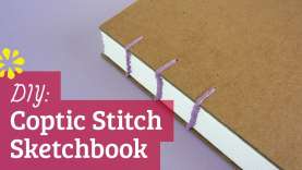 How to Make a Sketchbook | DIY Coptic Stitch Bookbinding