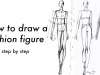 how to draw a fashion figure | step by step