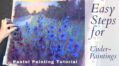 4 Easy Steps for Underpaintings / Pastel Painting Tutorial