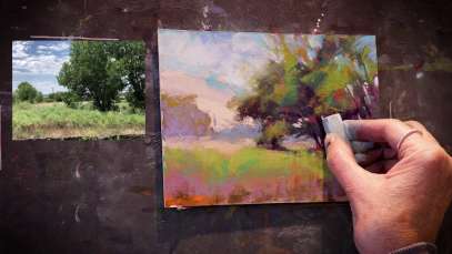 Colorado Sunlit Meadow – Pastel Painting Demo