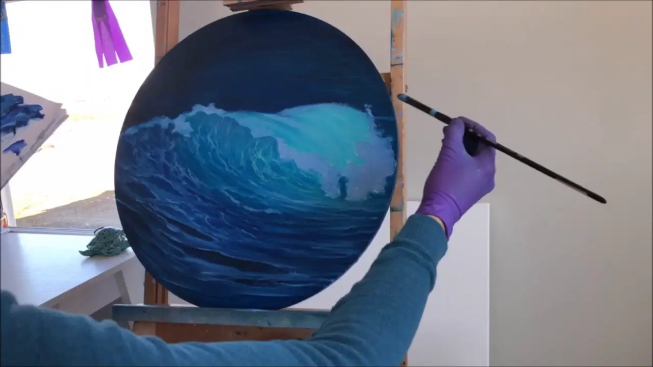 How to Paint Realistic Ocean Waves - Painting Tutorial - PaintingTube