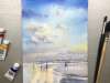 Watercolor Painting – Easy Painting Seascape-Tutorial Step by Step.