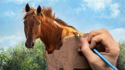 Horse Painting Time-Lapse | Oil on Canvas