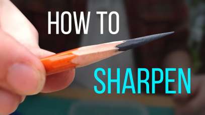 ✏️ How to Sharpen a Pencil With a Knife (for