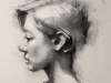 Charcoal Portrait Sketch – 'Emma'