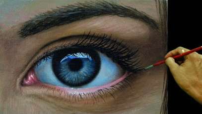How to Paint a Realistic Eye in Acrylic by JM