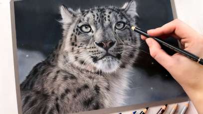 How to draw FUR with colored pencil on PASTELMAT!