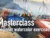 Masterclass – beginner watercolor exercises
