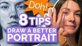 8 TIPS – DRAW A BETTER PORTRAIT (Realistic Face From