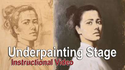 How to Begin a Painting. Underpainting Stage From Materials to
