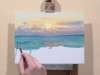 Oil Painting | Sunset Over The Sea | Time-Lapse