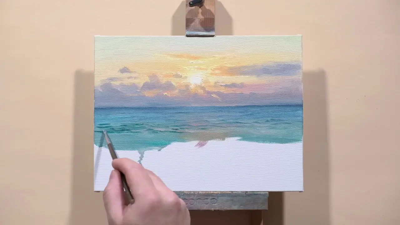 Tutorial : Painting an Ocean and Rocky shore using soft Soft Pastels ...