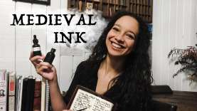 Making Medieval Ink // iron gall waterproof black ink