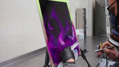 Pink and Violet Real Fire – Step by Step