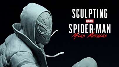 Sculpting Spider-Man Miles Morales in Clay