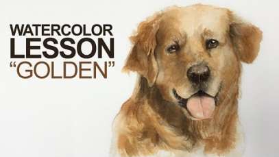 Watercolor Lesson – How to Paint a Dog