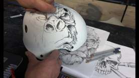 paint a helmet with pencils only – ETOE Designs