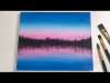 Acrylic Sunset Forest Painting Tutorial For Beginners