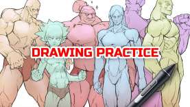 ?‍♂️ DRAWING THE MALE BODY (construction explained)