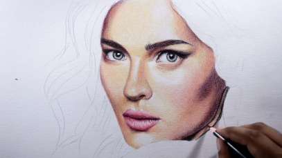 How to draw skin — Basic tips with colored pencils.