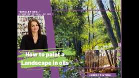 How to paint a landscape in oils using the underpainting