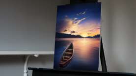 Painting A Boat on a Calm Lake with Acrylics –