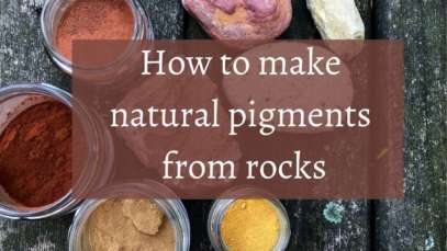 How to make natural pigments from rocks!