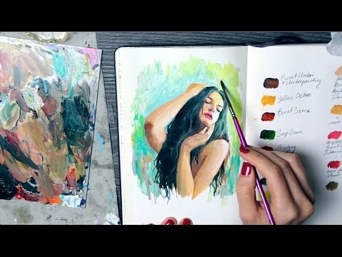 Figure Sketch in watercolor - PaintingTube