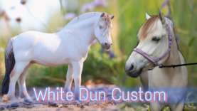 Painting a White Dun Fjord Horse! – Custom/Resculpt Portrait Model