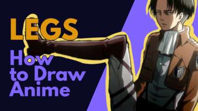 EASIEST WAY TO DRAW ANIME LEGS