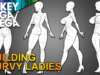 CURVY ANIME GIRL POSES FROM BASIC SHAPES (How To Draw)
