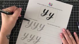 Brush Calligraphy Basics: Letter Y/y