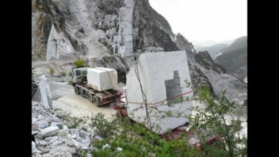 Quarrying and carving marble