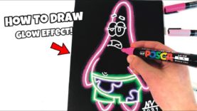 How To Draw Glow Effect! Tutorial *no airbrush needed* (#Shorts)