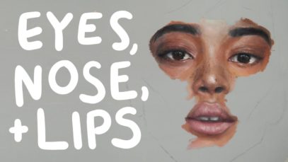 How to Paint Realistic Eyes, Nose, and Lips with Oil