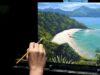 Acrylic Seascape Painting of a Tropical Island – Time Lapse