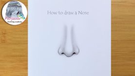 How to draw a nose – Step by step #Creative