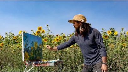 Plein Air Painting: Farm Sunflowers