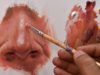 Beginners Nose Painting Tutorial in Acrylic on Paper | Real