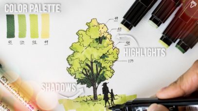 Architecture Trees Sketching Tips