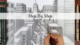 How to Draw A City in One Point Perspective |