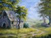 Barn Overtaken by Nature – Landscape Painting