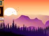 Landscape scenery with Basic Shapes in Adobe Illustrator | Speed