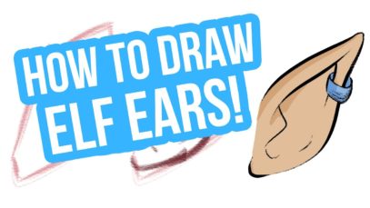 How to Draw Fantasy ELF EARS in 4 Easy Steps!