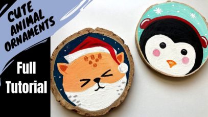 EP-91 'Cute Animal Ornaments' Easy Christmas ornament or gift DIY