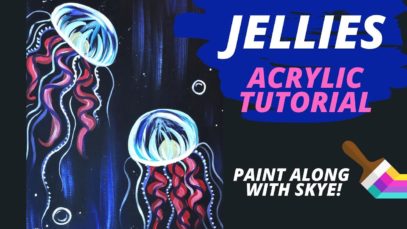 EP6- 'Jellies' – how to paint jellyfish – easy acrylic