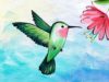 EP69- 'Lucky Hummingbird' Easy acrylic hummingbird painting tutorial for beginners